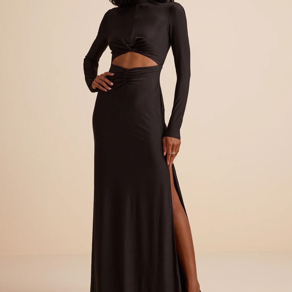 Lulu's Chic Black Maxi Dress
